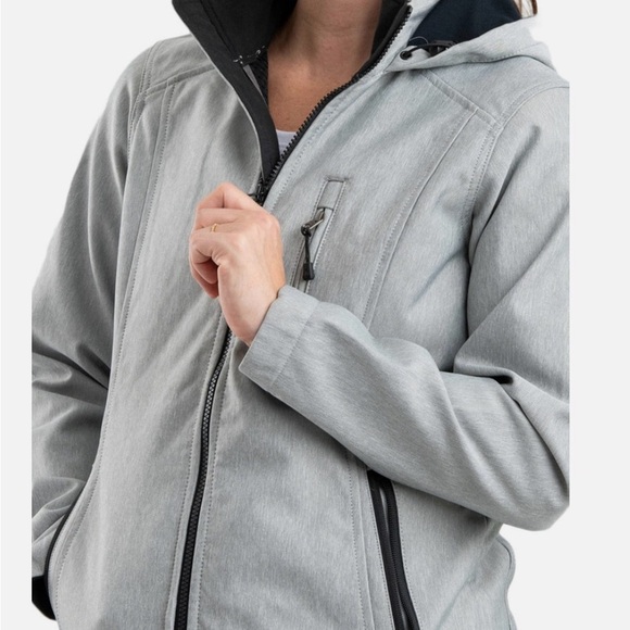 Berne Women's Hooded Softshell Jacket Size XL - Picture 3 of 8